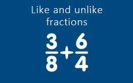  like and unlike fractions